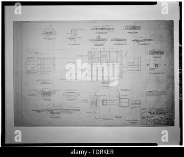 Photocopie de plan de construction, en date du 6 février 1942, la guerre Ministère Bureau du chef de la Division de la construction, ingénieurs en possession de Selfridge Musée, à Mt. Clemens, Michigan. PLAN, élévation, feuille, section 203 feuilles, le dessin n° 148-4-2, SF 1-141. - Selfridge Field, Bâtiment n° 3899, à l'Est de la voie de circulation a, à l'ouest de l'AMMO Road, Mount Clemens, comté de Macomb, MI Banque D'Images