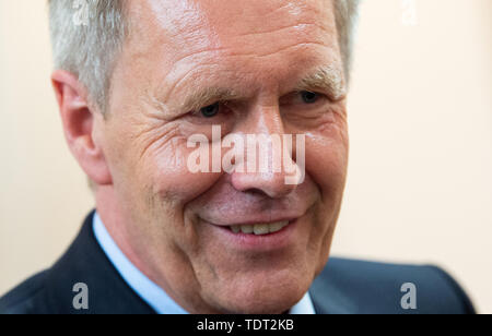 Hanovre, Allemagne. 18 Juin, 2019. Christian Wulff (CDU), ancien Président fédéral actuel, à un événement de la Konrad-Adenauer-Stiftung avec une présentation d'un ouvrage commémoratif pour le 60e anniversaire de l'ancien président fédéral. Credit : Christophe Gateau/dpa/Alamy Live News Banque D'Images