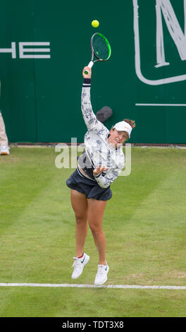 Club Prieuré Edgbaston, Birmingham, UK. 18 Juin, 2019. Nature Valley WTA tennis Classic tournoi ; Jelena Ostapenka (LAT) versus Swiatek Iga (POL) ; Swiatek Iga (POL) : Action Crédit sert Plus Sport/Alamy Live News Banque D'Images