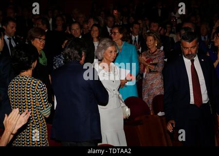 La Reine Sofia, assiste à la cérémonie de clôture des cours 2018-2019 de l'École de musique de la Reine Sofia. (Photo : José Cuesta/261/Cordon presse). Appuyez sur cordon Banque D'Images