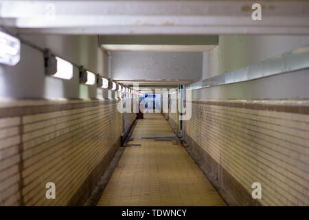 Hansestadt Stendal (Allemagne). 13 Juin, 2019. Un passage souterrain pour piétons à Stendal gare. Credit : Klaus-Dietmar Gabbert/dpa-Zentralbild/ZB/dpa/Alamy Live News Banque D'Images