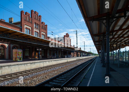 Hansestadt Stendal (Allemagne). 13 Juin, 2019. Stendal gare. Credit : Klaus-Dietmar Gabbert/dpa-Zentralbild/ZB/dpa/Alamy Live News Banque D'Images