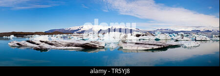 Gletscherlagune Vatnajoekull-Nationalpark, Joekulsarlon,, l'Islande, l'Est de l'Islande, Hornarfjoerdur, Vatnajoekull National Park Banque D'Images