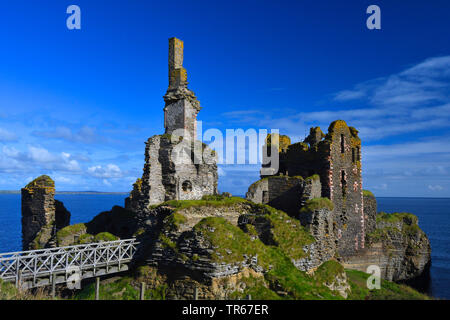 Château Sinclair Girnigoe, Royaume-Uni, Ecosse, Caithness, Wick Banque D'Images