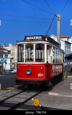 Tramway de Sintra, Portugal, Praia das Macas Banque D'Images