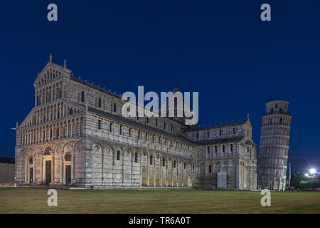 La cathédrale de Pise et la Tour de Pise, Italie, Toscane, Pise Banque D'Images