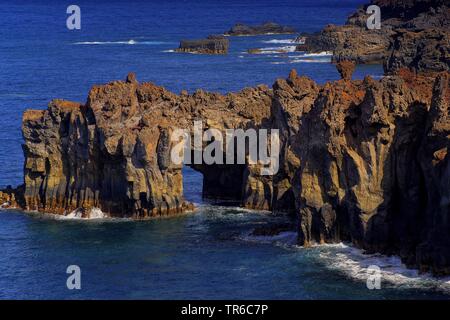 Arch Rock Arco de la Tosca, Canaries, El Hierro Banque D'Images