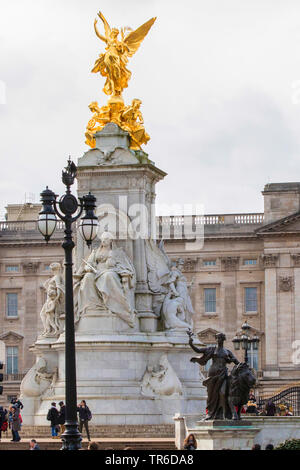 Victoria Memorial en face de la palais de Buckingham, Royaume-Uni, Angleterre, Londres Banque D'Images