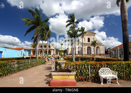 Plaza Mayor à Trinidad, Cuba, Trinidad Banque D'Images