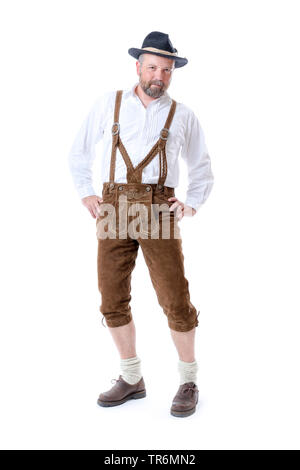 Homme de tradition bavaroise vêtements, Germany Banque D'Images