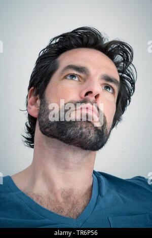 Portrait d'un homme avec barbe, Allemagne Banque D'Images