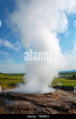 Hot spring Ystihver au rein, l'Islande, Hveravellir Banque D'Images