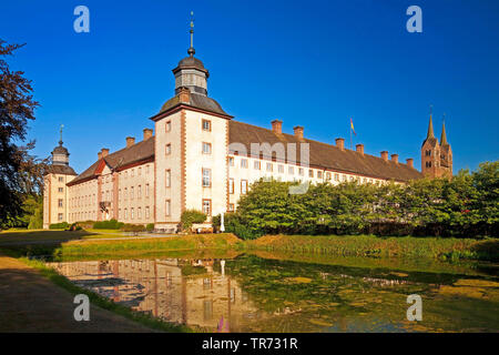 L'Abbaye impériale de Corvey, Allemagne, Rhénanie du Nord-Westphalie, à l'Est de la Westphalie, Hoexter Banque D'Images
