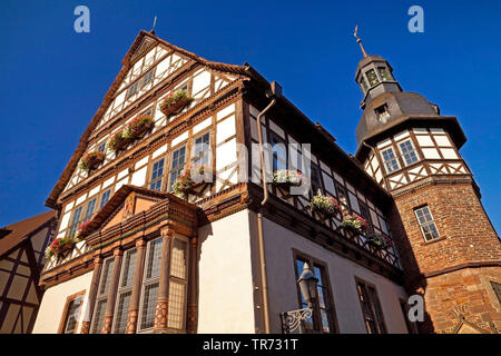 Hôtel de ville historique, l'Allemagne, en Rhénanie du Nord-Westphalie, à l'Est de la Westphalie, Hoexter Banque D'Images