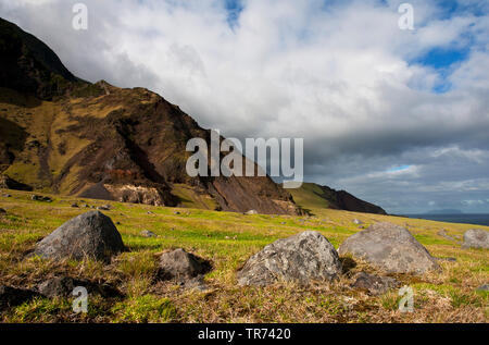 Paysage sur Tristan da Cunha, Tristan da Cunha Banque D'Images