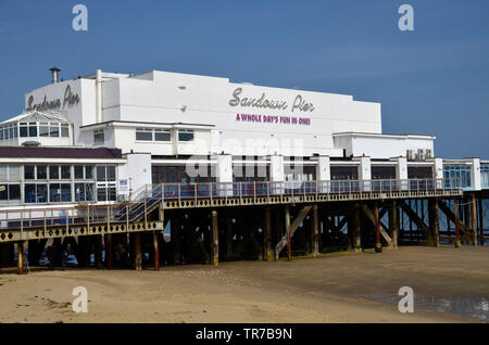 Le Culver jetée à Sandown, sur l'île de Wight Banque D'Images