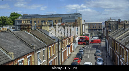 La gare de Liverpool Street, London United Kingdom 14 juin 2018. De l'aéroport de Stansted le train Stansted Express prend les voyageurs se rendant à Londres Liverpool sta Banque D'Images