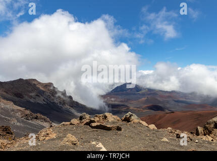 Parc national de Haleakalā est sur l'île hawaïenne de Maui Banque D'Images