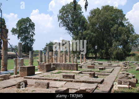 L'ancien temple de la déesse Artémis à Vravrona Région de l'Attique, Grèce, juin 2018. Banque D'Images