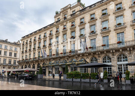 Intercontinental Grand Hôtel à Bordeaux, France avec façade néoclassique Banque D'Images