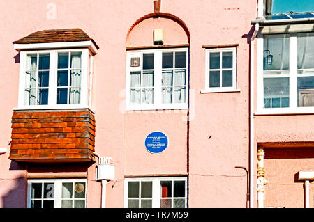 Accueil de Benjamin Britten à Aldeburgh, Suffolk Banque D'Images