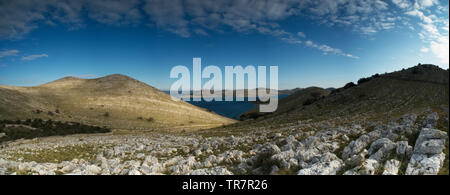 Parc national de Kornati. Paysage panoramique. La Croatie Banque D'Images