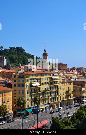 Vue aérienne de Nice, sud de la France Banque D'Images