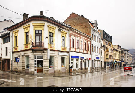 Bosanska street à Travnik. La Bosnie-et-Herzégovine Banque D'Images