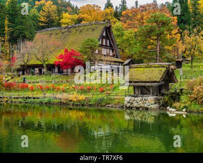 Mélancolie et nostalgie en japonais Takayama Hida no Sato Banque D'Images