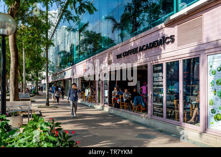 Les universitaires Café Café/Restaurant, Repulse Bay, Hong Kong, Chine Banque D'Images