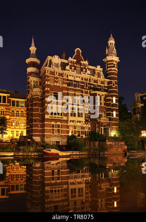 Weteringschans près de remblai rue d Amsterdam. Pays-bas Banque D'Images