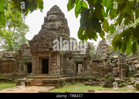 Ta Som, temple Angkor, Site du patrimoine mondial de l'UNESCO, la Province de Siem Reap, Cambodge, Indochine, Asie du Sud, Asie Banque D'Images