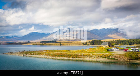Église du bon pasteur, Lake Tekapo, Nouvelle-Zélande Banque D'Images