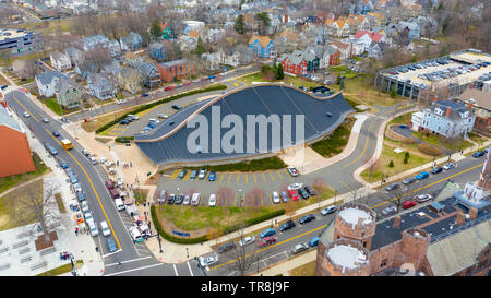 Patinoire d'Ingalls, patinoire de hockey, New Haven, CT, USA Banque D'Images