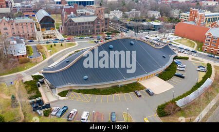 Patinoire d'Ingalls, patinoire de hockey, New Haven, CT, USA Banque D'Images