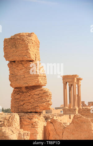 Les ruines de la ville antique Palmyre, Syrie Banque D'Images