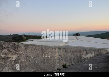 Cretto di Burri, un travail concret de l'art dans l'ouest de la Sicile Banque D'Images