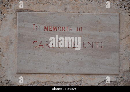 Cretto di Burri, un travail concret de l'art dans l'ouest de la Sicile Banque D'Images