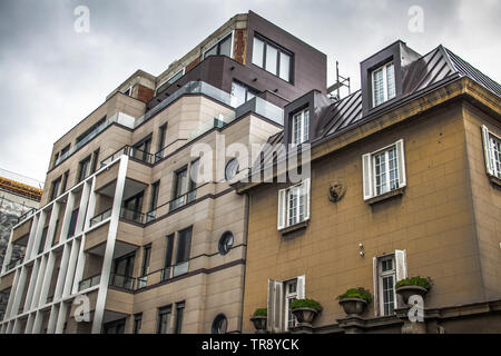 Les bâtiments modernes de l'architecture design, tout nouveaux appartements, Belgrade, Serbie Banque D'Images