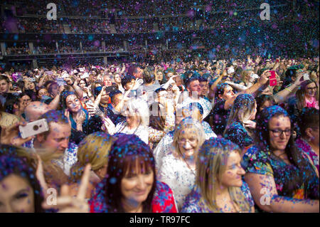 Glasgow, Royaume-Uni. 28 mai 2019. Bande de garçon de renommée mondiale, Westlife en concert à l'Hydro Arena de Glasgow pendant les vingt 'Tour'. Banque D'Images