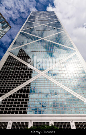 Le bâtiment de la Banque de Chine, l'île de Hong Kong, Hong Kong, Chine Banque D'Images