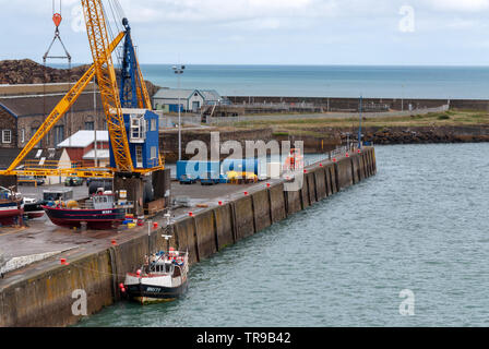 Port de ferry Fishguard, Pembrokeshire, pays de Galles, Royaume-Uni Banque D'Images