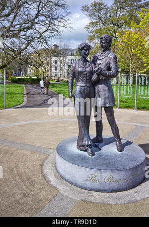 Statue de la Rose de Tralee dans le parc de la ville, Tralee, Kerry, Irlande Pays Banque D'Images