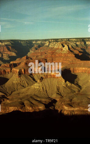 Vue à la recherche dans le Grand Canyon, vers 1996. Photo à partir d'un négatif 35 mm. Banque D'Images