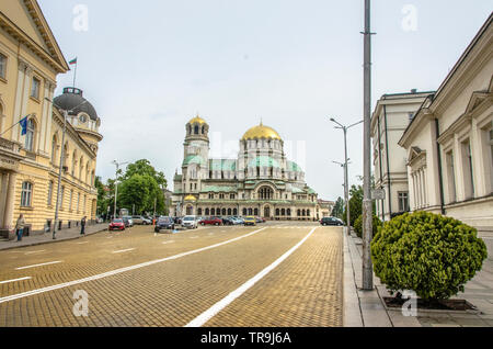 Saint Aleksandar Nevski Cathedral, Sofia, Bulgarie Banque D'Images