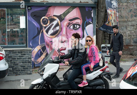 Scène de rue Istanbul, Turquie Banque D'Images