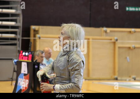 Championnat d'Europe d'escrime vétérans à Cognac (Charente) Banque D'Images