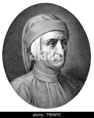 Dante Alighieri (1265-1321), poète et philosophe italien, , (livre d'histoire, 1902) Banque D'Images