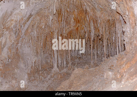 Stalactites et colonnes d'une Carlsbad Caverns au Nouveau Mexique Banque D'Images
