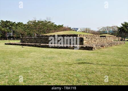 Sites de la tombe de Baekje à Seokchon, Séoul, Corée Banque D'Images